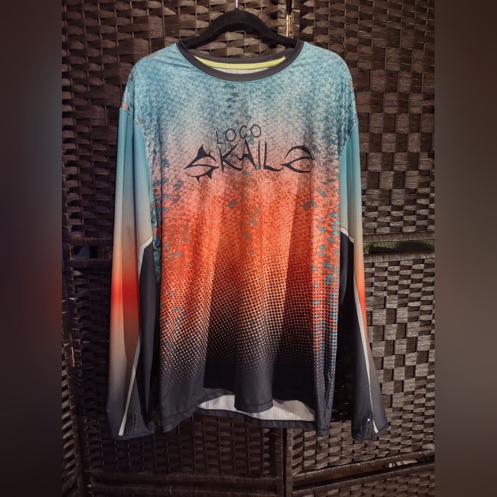 Loco Kaila Performance Long Sleeve Fishing Shirt Mens XXL